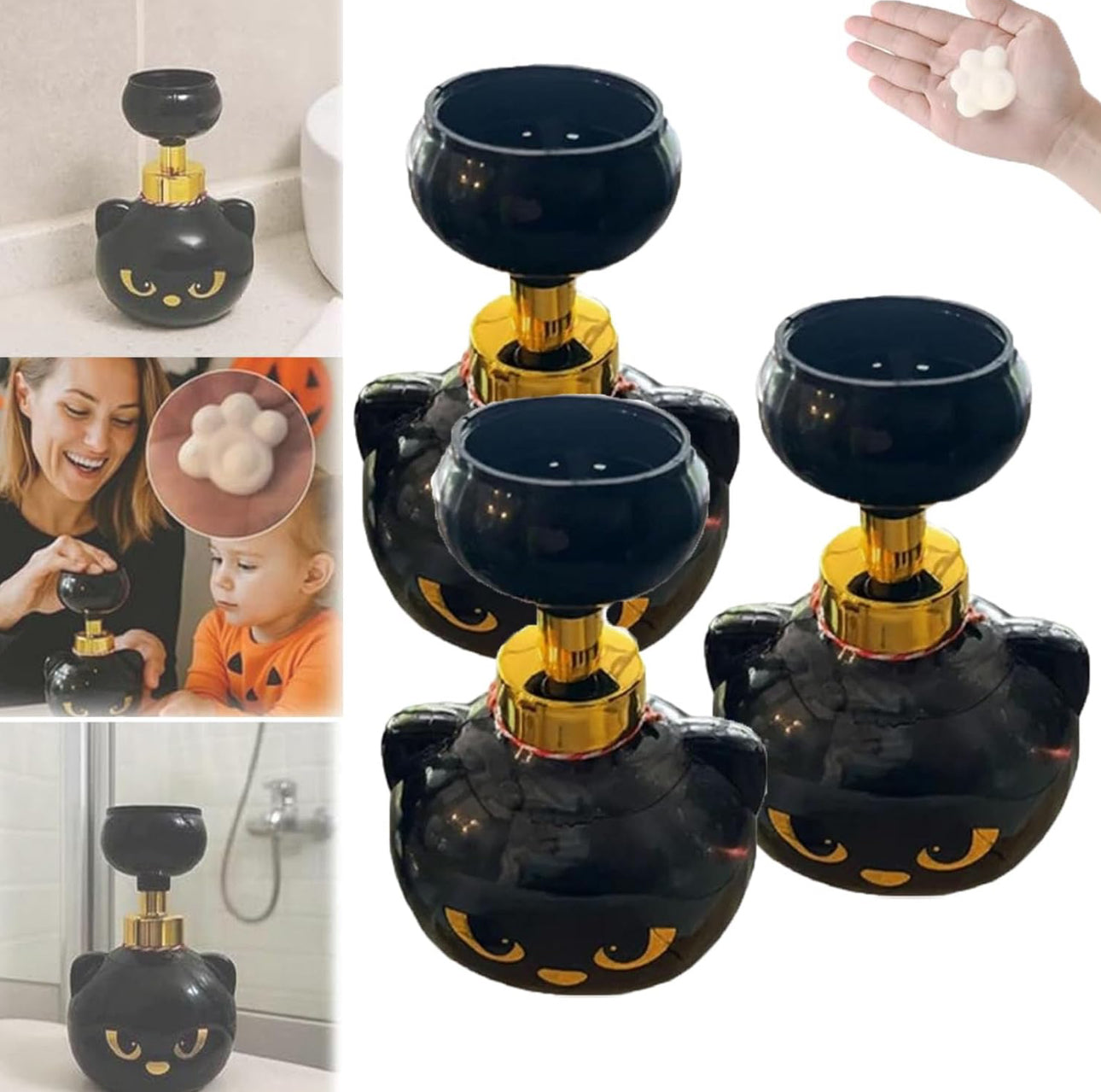 Cat Pawprint Soap Dispenser