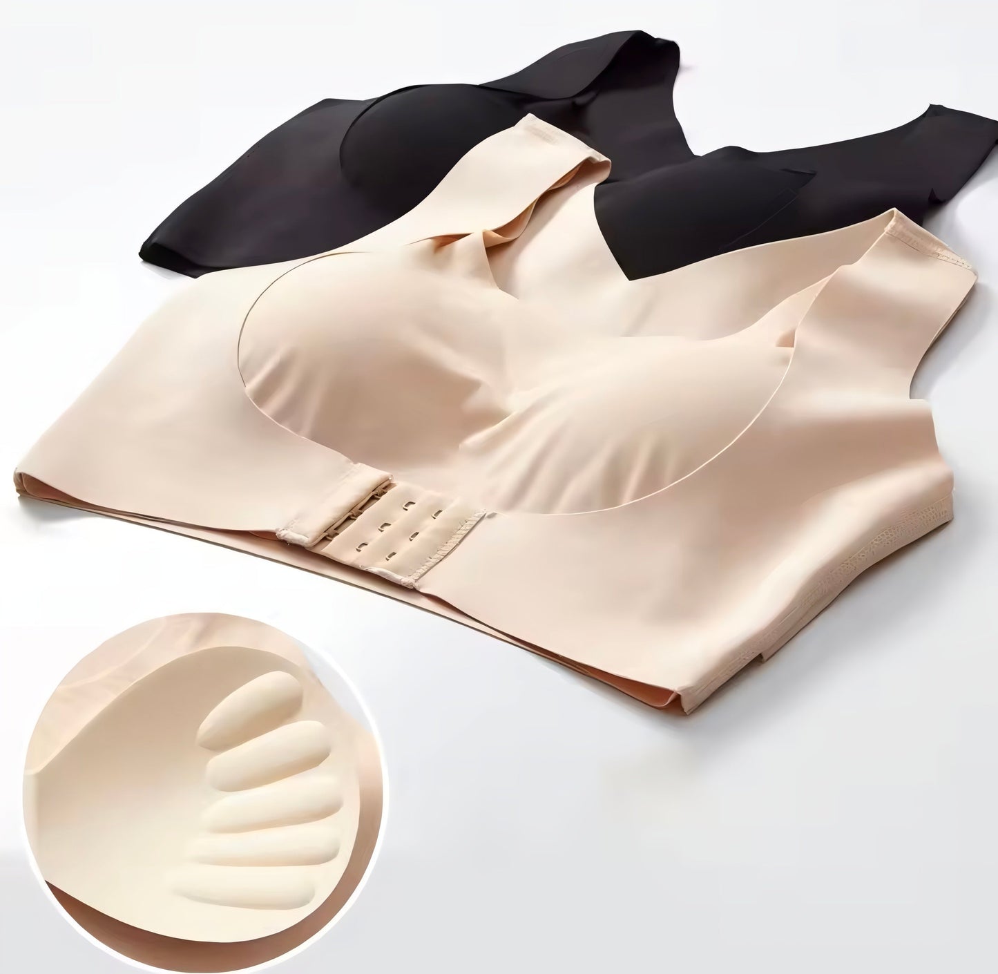Seamless Front Buckle Support Bra
