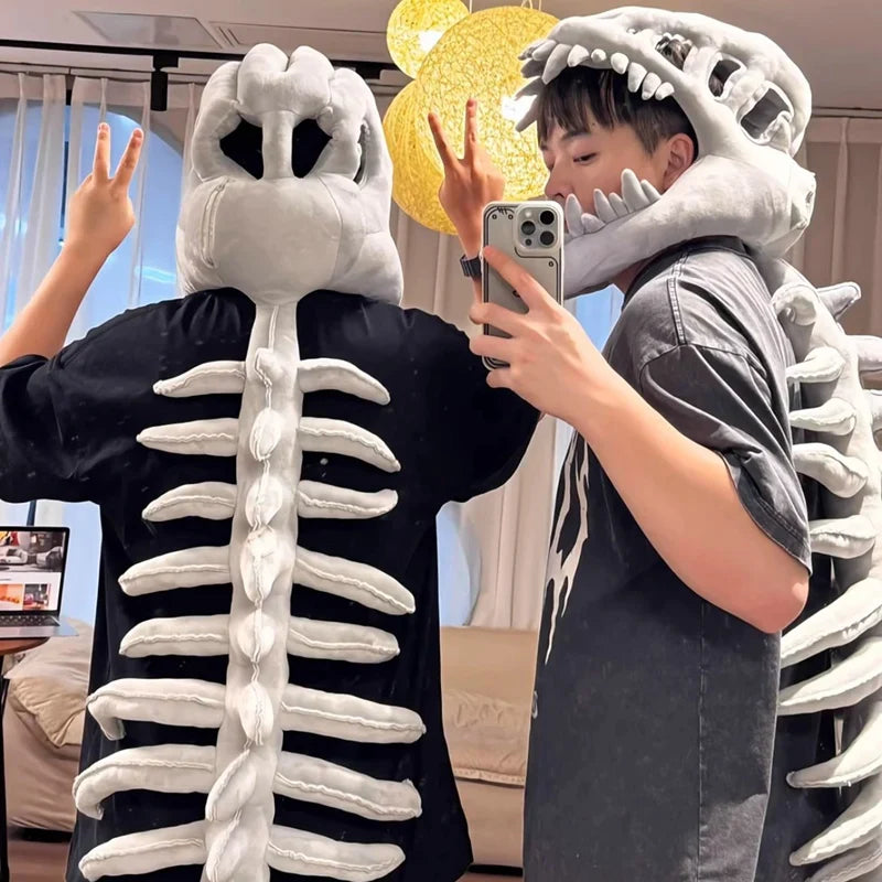 Cozy Skeleton Hugs Plush Wearables: Your Furever Adorable Costume Companions!