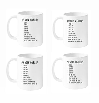MY WORK VOCABULARY MUG