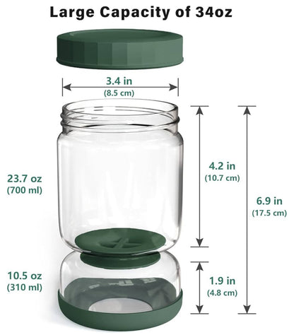 Pickle Jar with Strainer