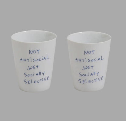 NOT ANTISOCIAL, JUST SOCIALLY SELECTIVE MUG