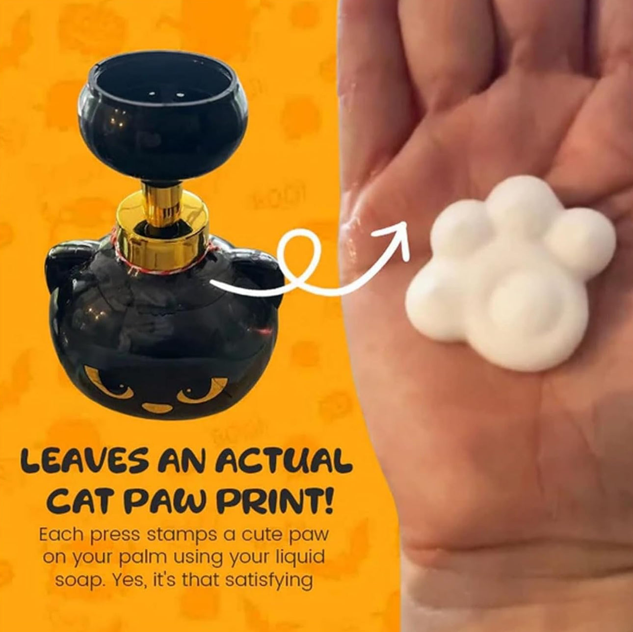 Cat Pawprint Soap Dispenser