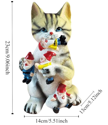 Cat Gnomes Statue
