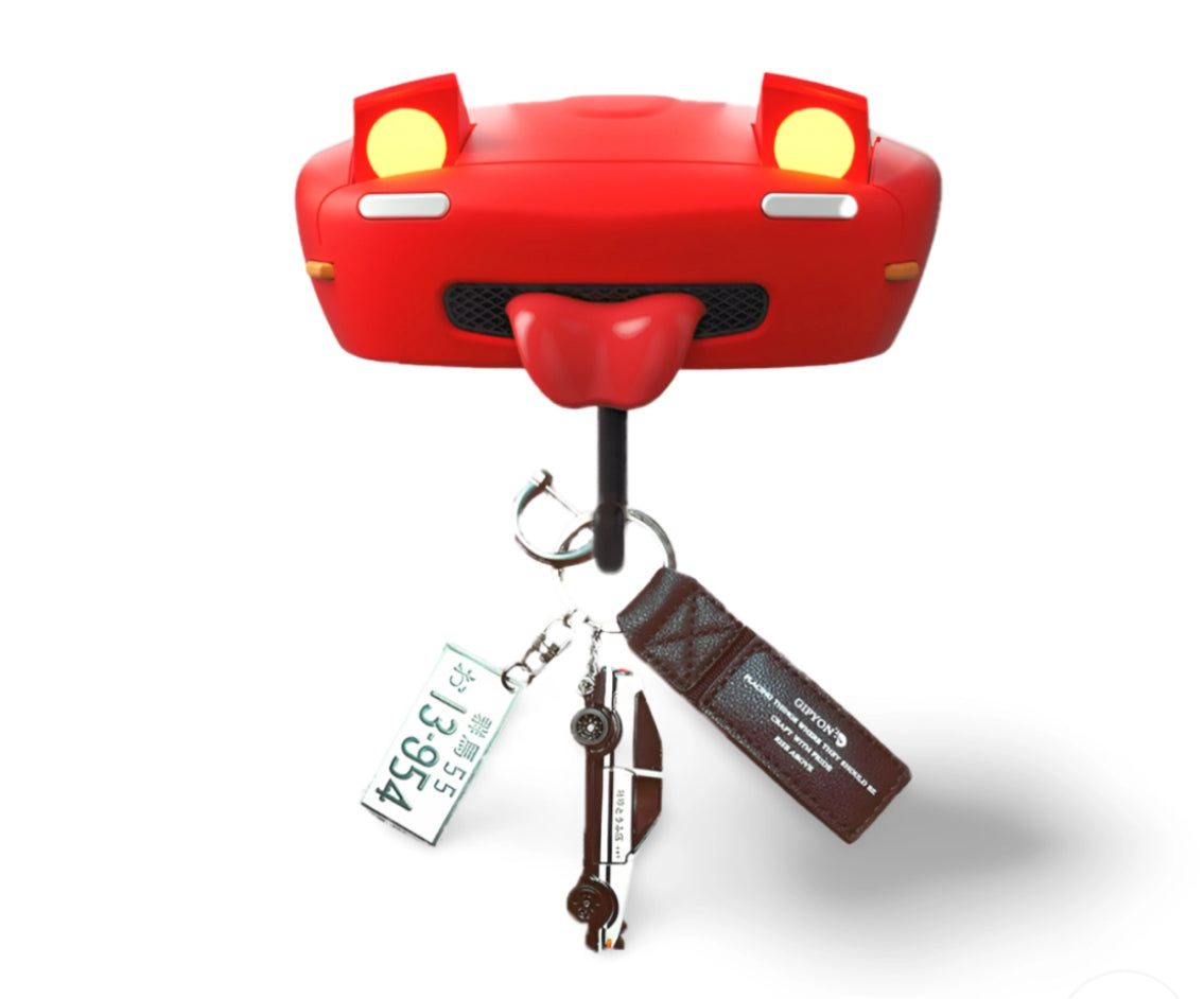 Car pop-up headlight key hook