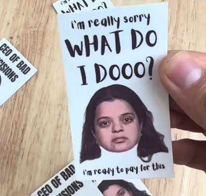 I’m really sorry Temporary tattoo