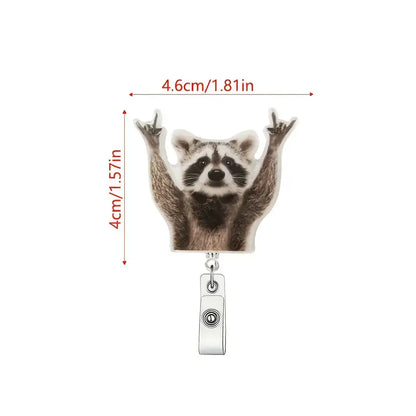 Hip hop Raccoon Badge
