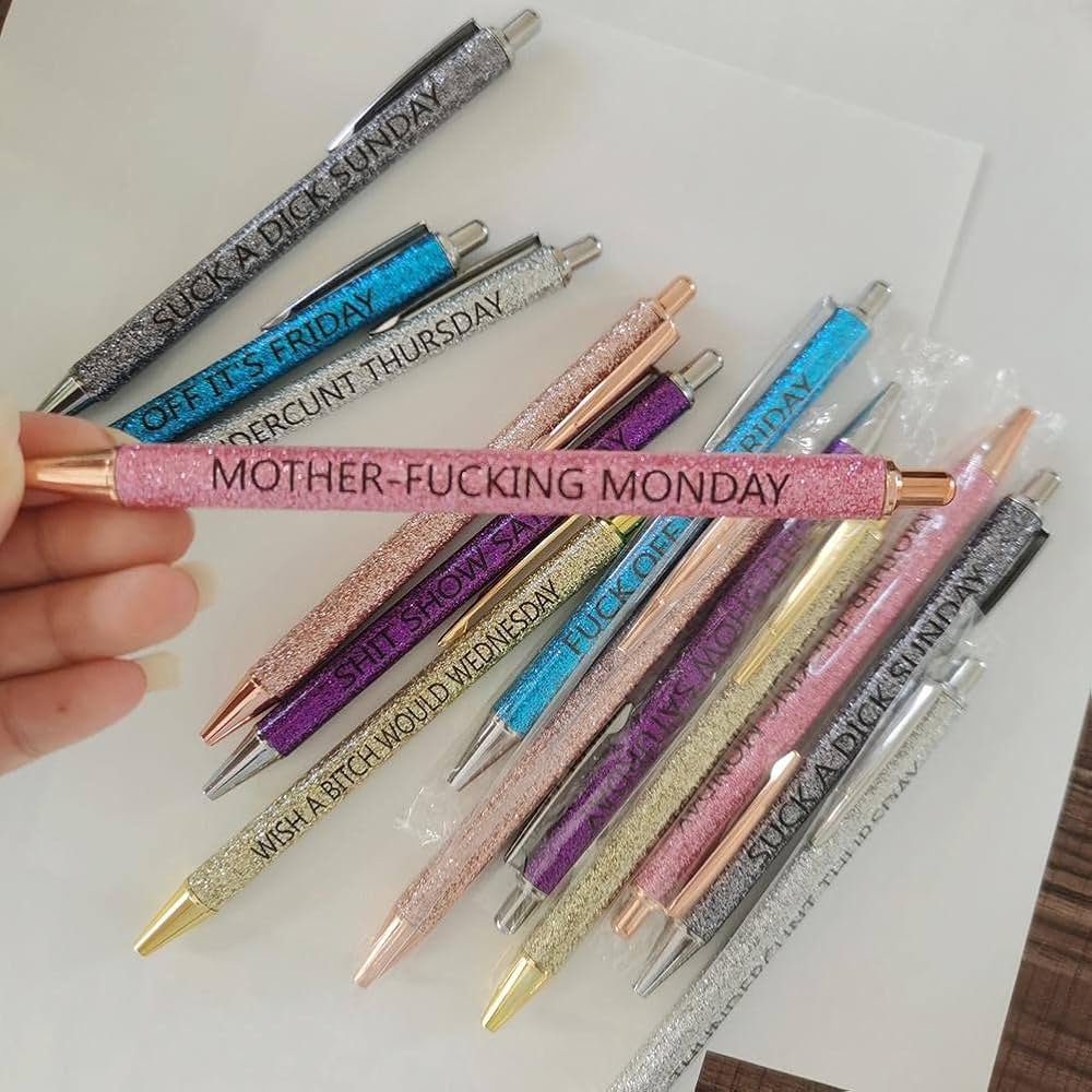 Funny Glitter Pens