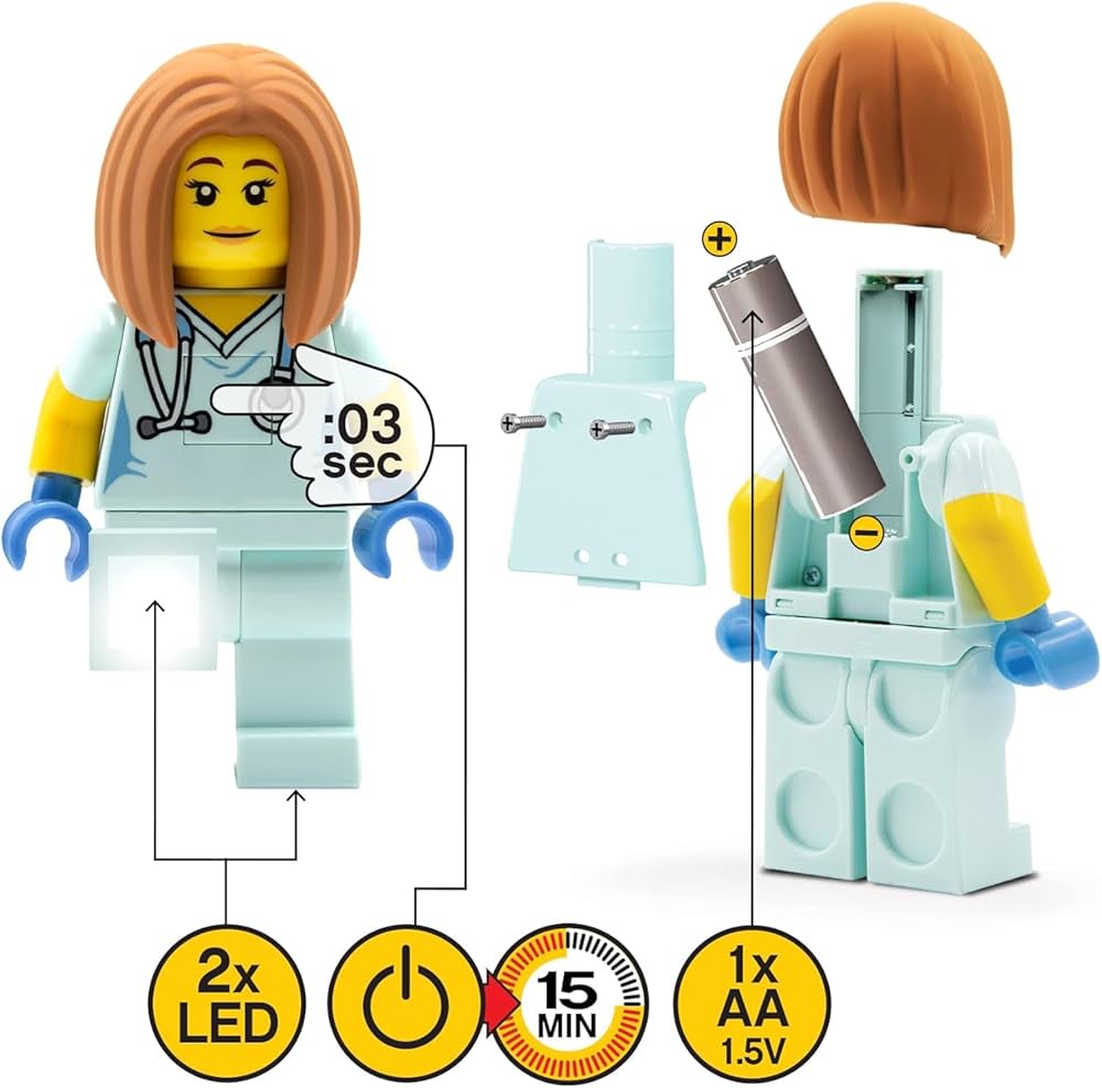 Lego Classic Veterinarian Flashlight Keychain