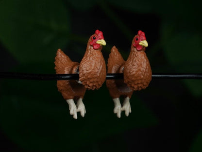Chicken Earrings