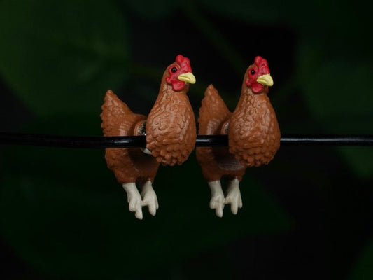 Chicken Earrings