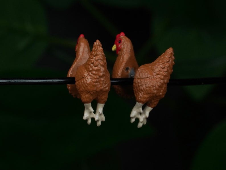 Chicken Earrings