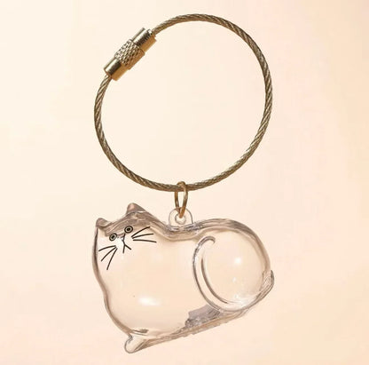 Cat Fur Memorial Keychain